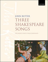 Three Shakespeare Songs SATBB Choral Score cover